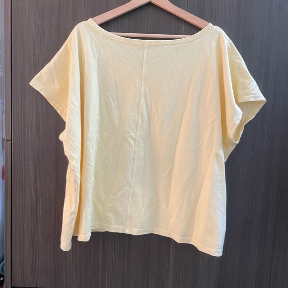 Big Bud Press Crop Tunic, Butter yellow, Size 3X - Picture 2 of 2